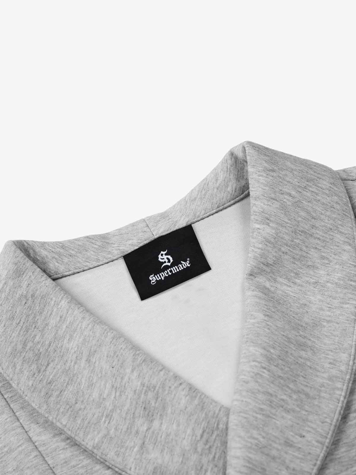T-Shirt mit Schalkragen und Knopfleiste