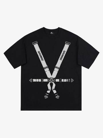 Original Racing Seat Belt Graphic T-Shirt 
