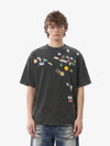 Vintage Gaming Sticker Style Motif Oversized T-Shirt 