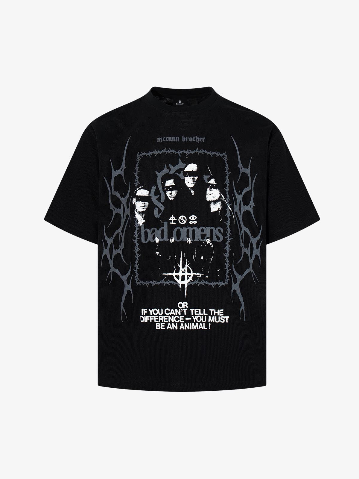 Blindfold Portrait Gothic Graphic T-Shirt 