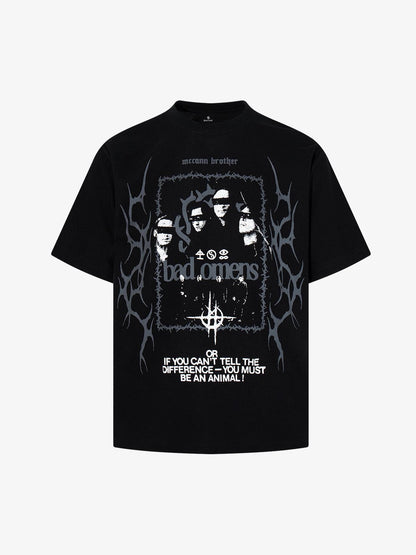 Blindfold Portrait Gothic Graphic T-Shirt 