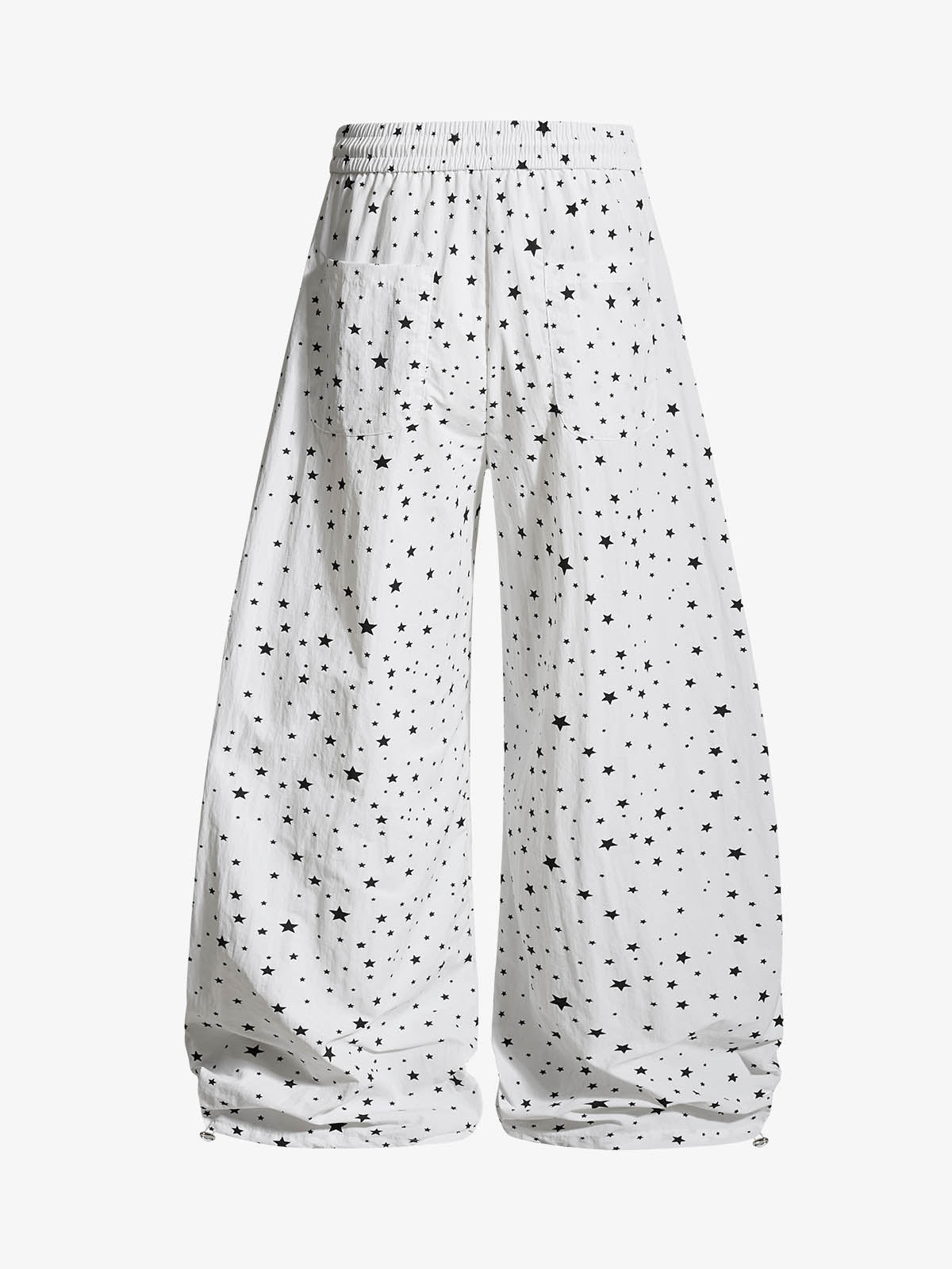 Star Pattern Side Stripe Baggy Track Pants 