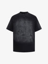 Washed Distressed Graphic Print T-Shirt 
