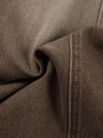 High-Waisted Wide-Leg Cargo Pants with Unique Pocket Design 