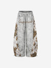 Jogginghose mit Strass-Logo und Leopardenmuster