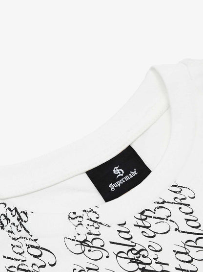 Cross Script Typography T-Shirt 