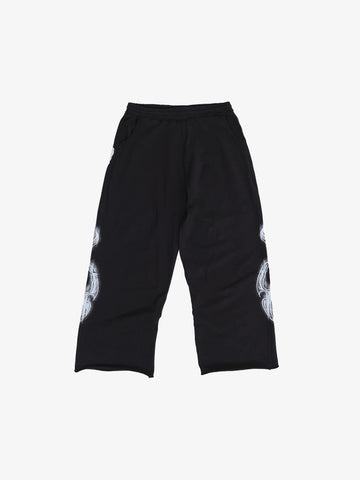 Baggy-Jogginghose mit dunklem Gothic-Muster