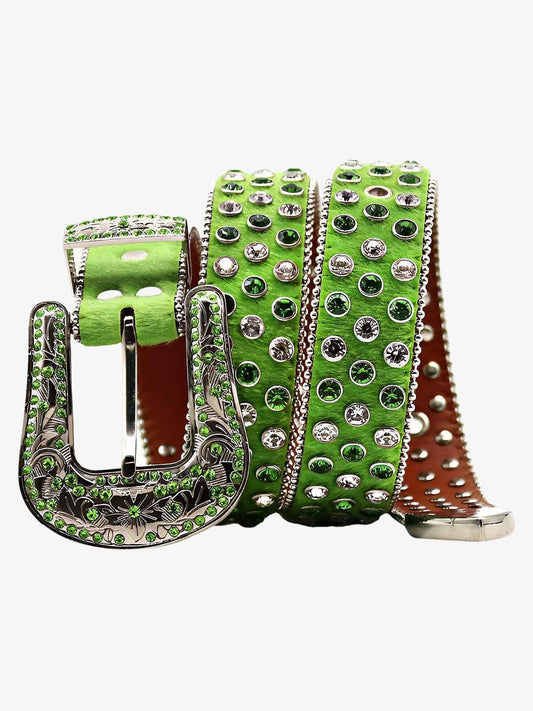 Punk High-End Diamond-Studded Street Hip-Hop Belt 