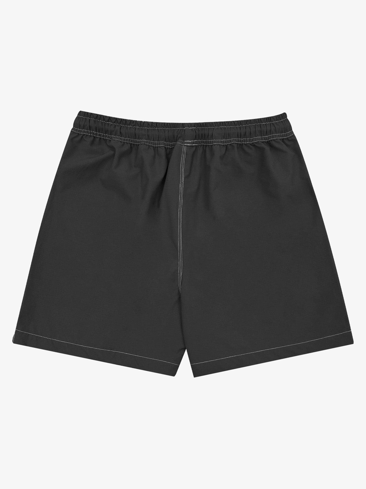 Minimalistische Shorts mit Kontrastnähten und Kordelzug