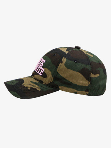 Classic Camo “God’s Favorite” Embroidery Curved Brim Baseball Cap 