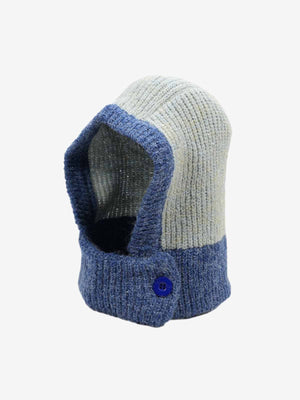 Retro Color-Block Chunky Knit Balaclava Hats 