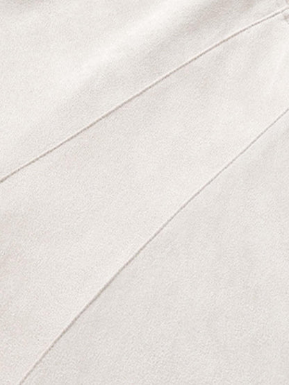 Suede Panel Raglan T-Shirt 