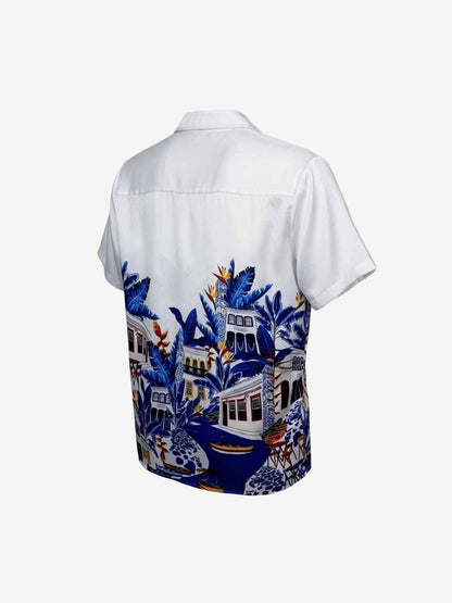 Vintage Seascape Cuban Collar Shirt