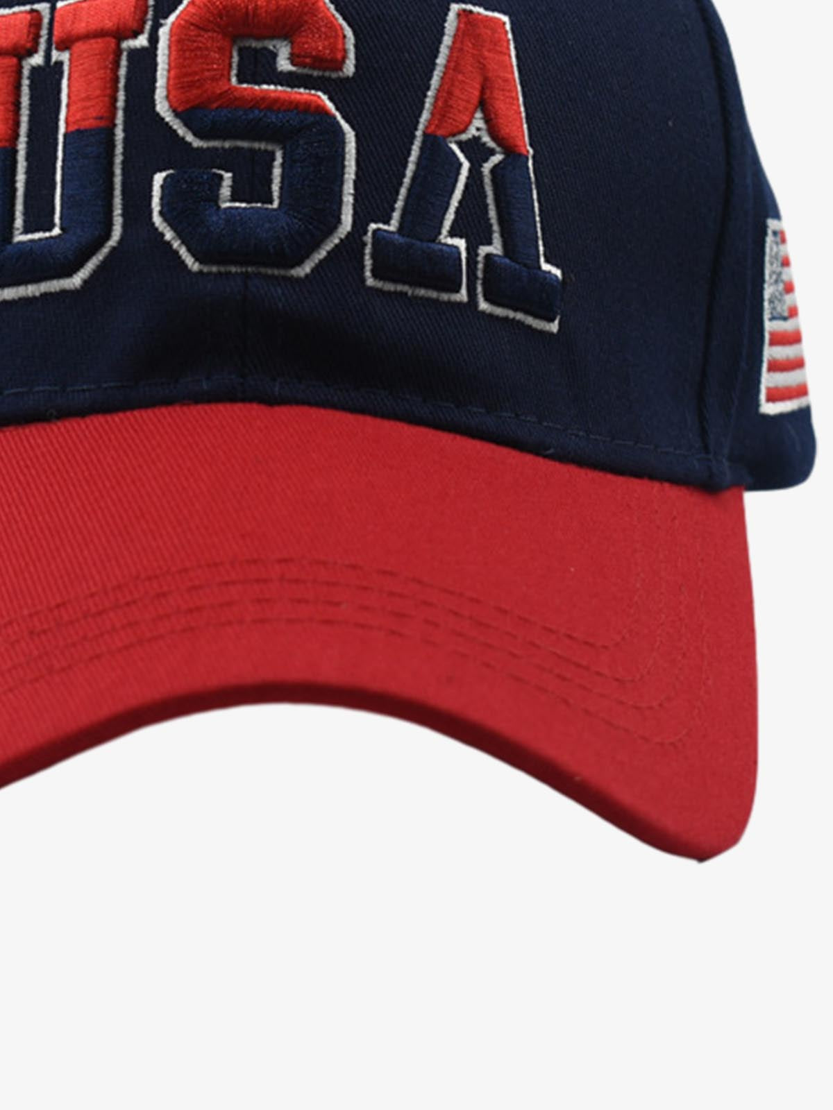 USA Embroidered Two-Tone Baseball Cap 