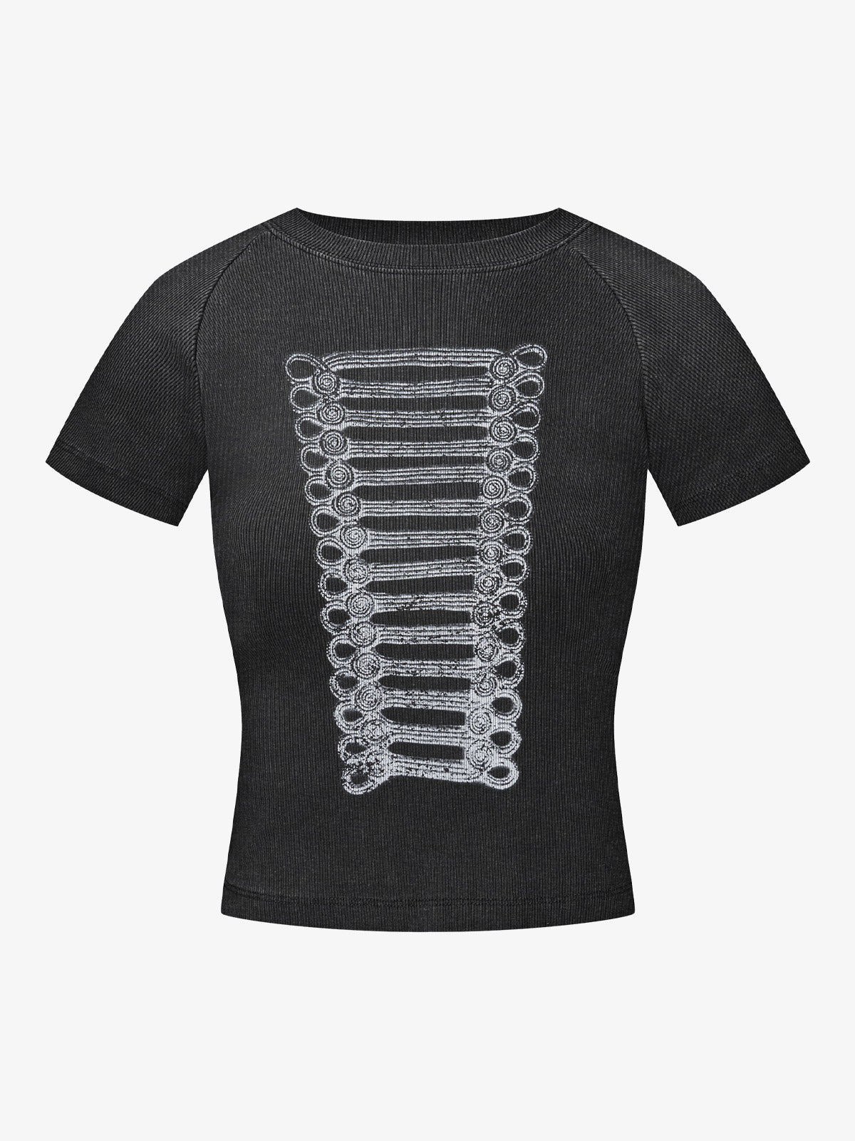 Geripptes Stricktop – Figurbetontes Basic-Teil aus Stretch-Baumwollmischung