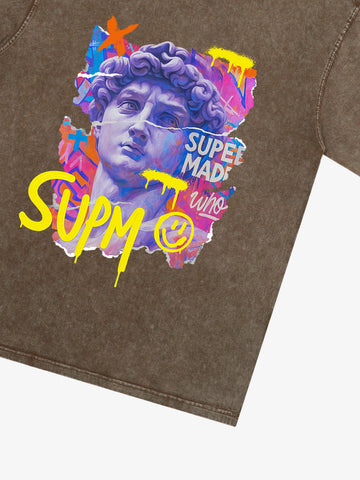 David Sculpture Vibrant Graffiti Art T-Shirt 
