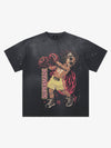 Oversize-T-Shirt mit Boxmotiv