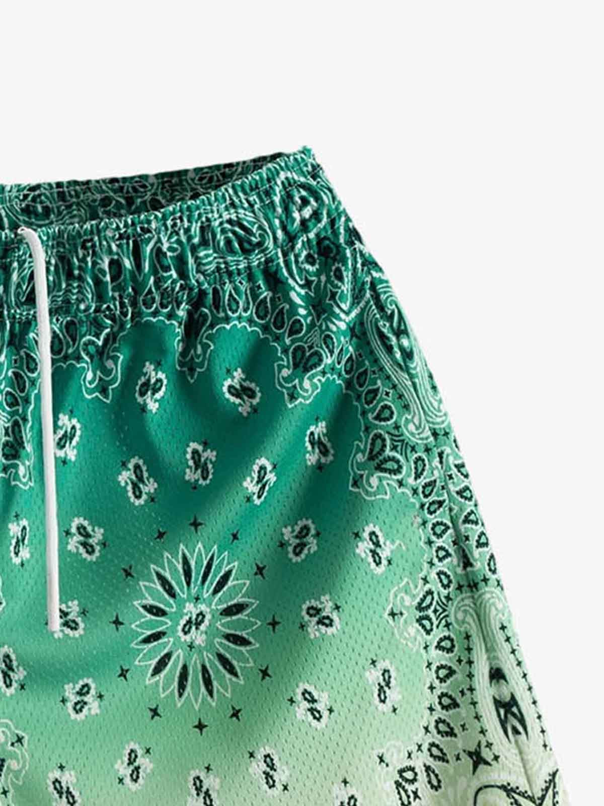 Sportshorts mit Paisley-Muster