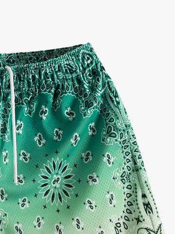 Sportshorts mit Paisley-Muster