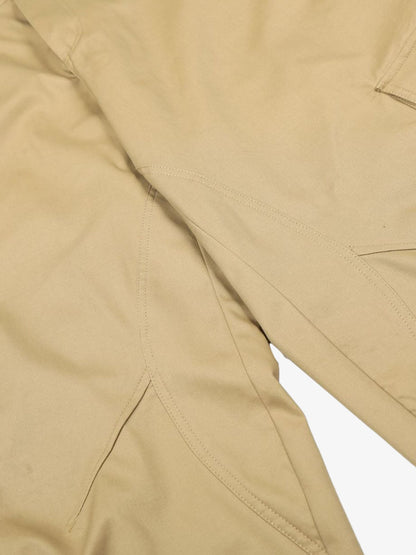 Pleated Utility Pocket Wide Leg Cropped Cargo Pants 