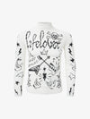 Punk Graphic Mesh Long Sleeve Top 