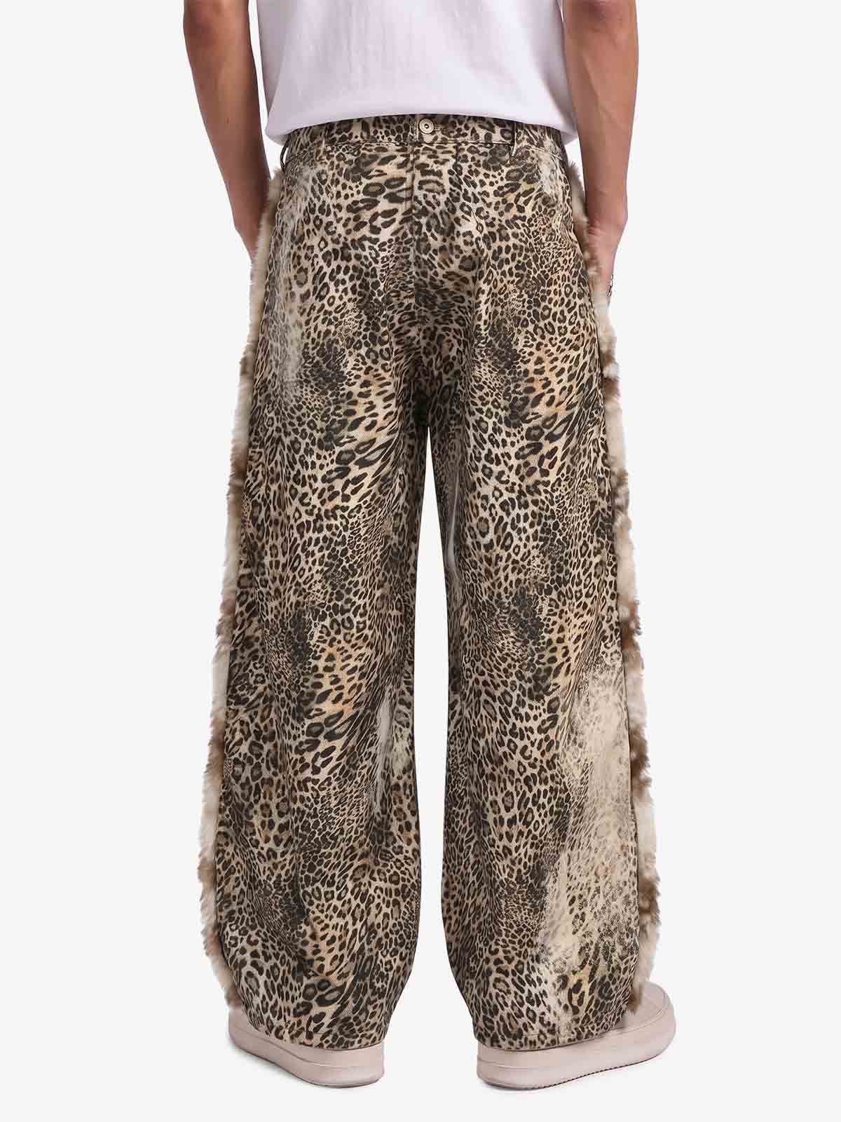Vintage Cargohose mit Leopardenmuster