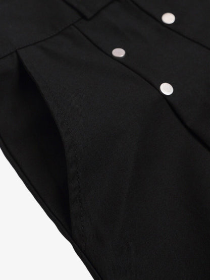 Pleated Design Pendant Decoration Baggy Shorts - 2482 