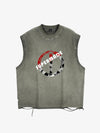 Supermade Soccer Circle Graphic Sleeveless T-Shirt 