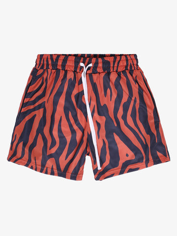 Animal Print Patterns Drawstring Shorts 