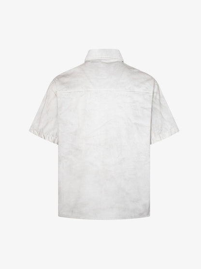 Graphic Patchwork Paint Splatter Shirt 