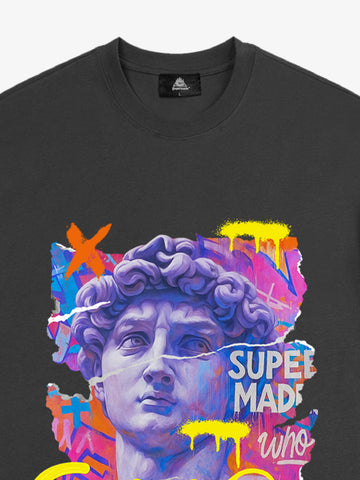 David Sculpture Vibrant Graffiti Art T-Shirt 