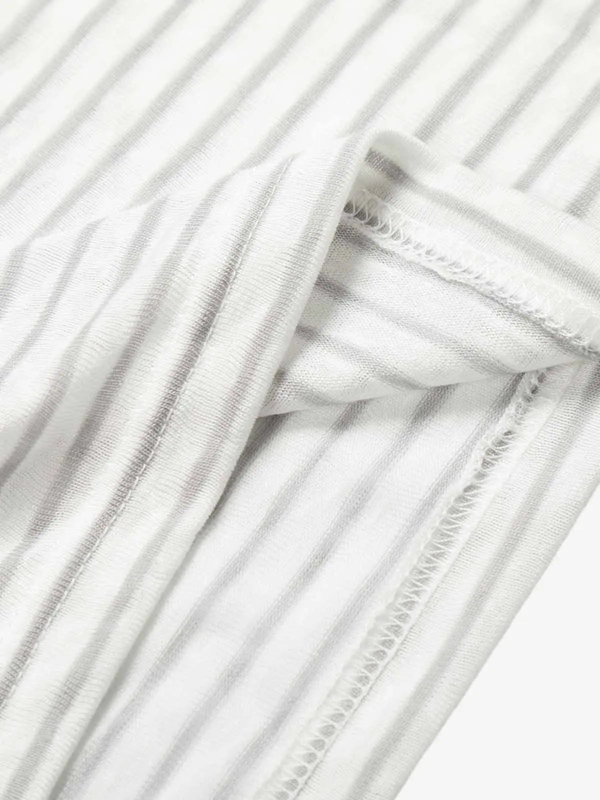 Graphic Print and V-Neck Striped Long Sleeve Hooded T-Shirt 