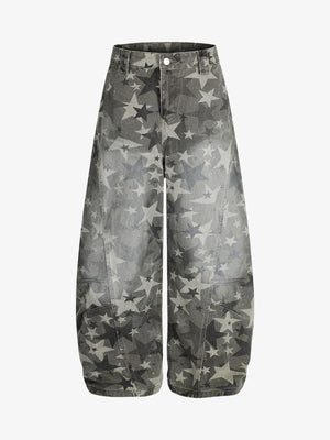 Camouflage Machete RO Star Wide-Leg Jeans 