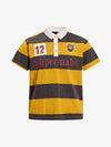 Vintage-Rugby-Poloshirt mit Streifen
