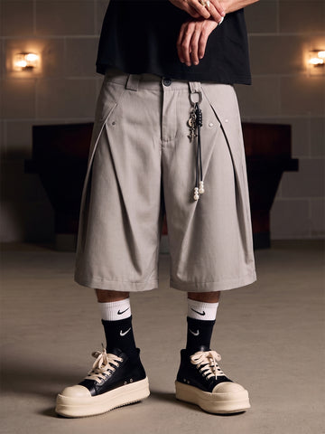 Vintage Shorts mit Kellerfalten (dekonstruiert) - 2580