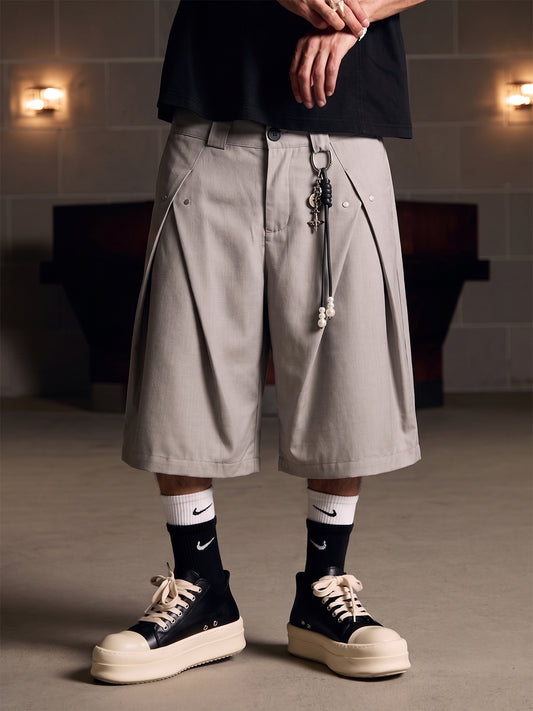 Vintage Shorts mit Kellerfalten (dekonstruiert) - 2580