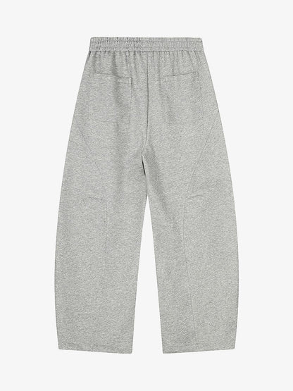 Riveted Pleated Drawstring Barrel Pants 
