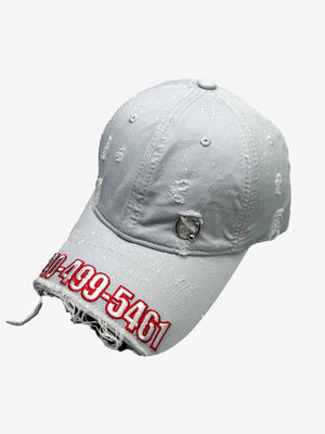 Numeric Embroidered Baseball Cap