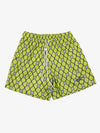 Shorts mit Vintage-Geometrie-Print und Kordelzug