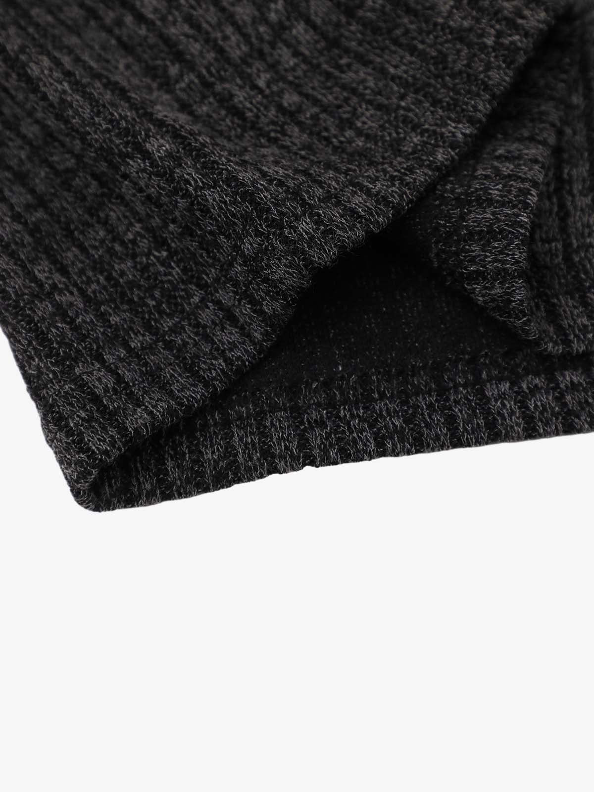Black Knit Sleeveless Vest with Contrast Frog Closure Detail – Streetwear Tank Top