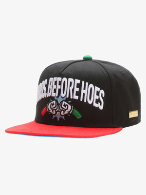 Baseballkappe mit grafischer Stickerei und Farbblockmuster