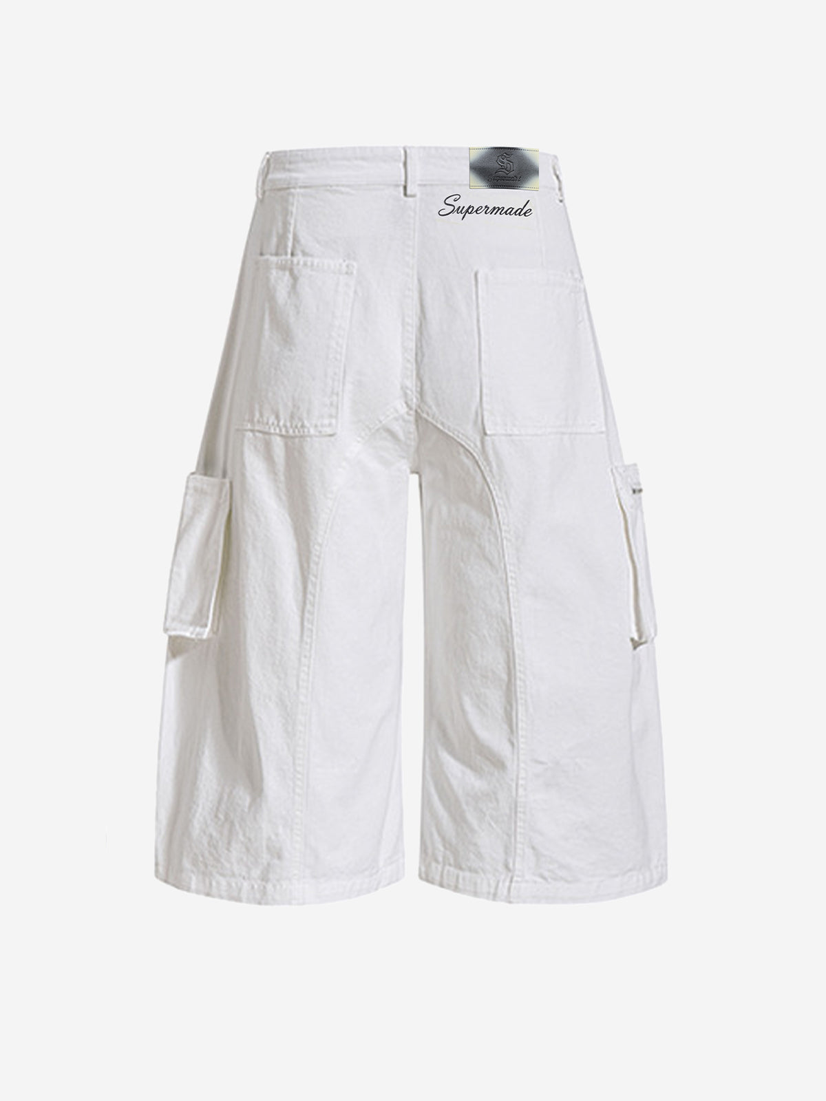 Y2K Schnür-Cargoshorts mit gerafftem, weitem Bein