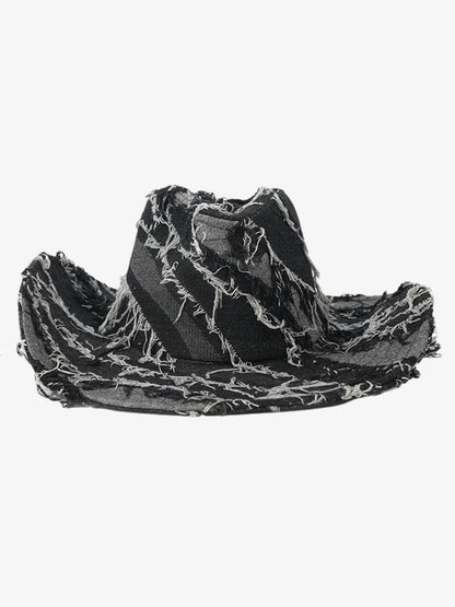 Distressed Patchwork Cowboy Hat 