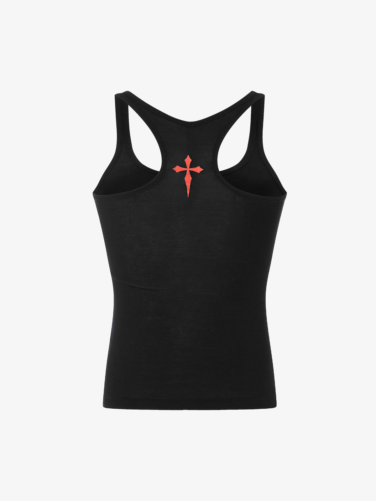 Graphic Text Racerback Slim Fit Tank Top 