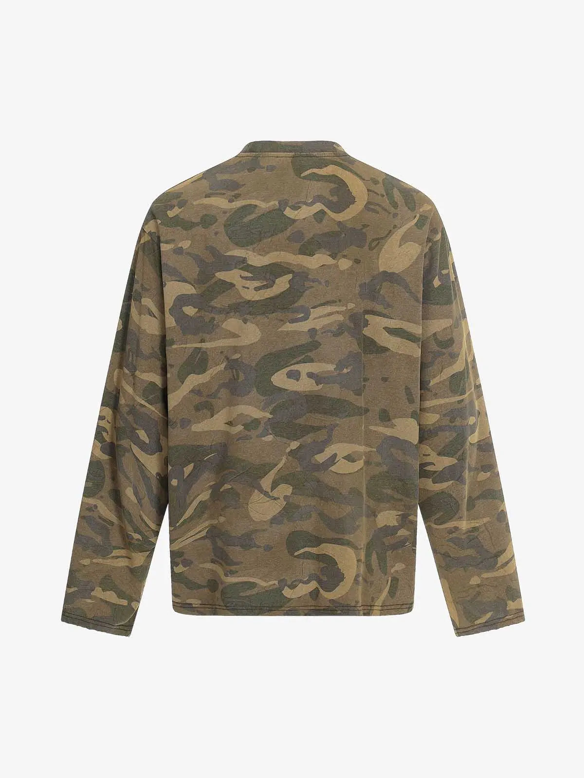 Camo Number 8 Graphic Long Sleeve T-Shirt 