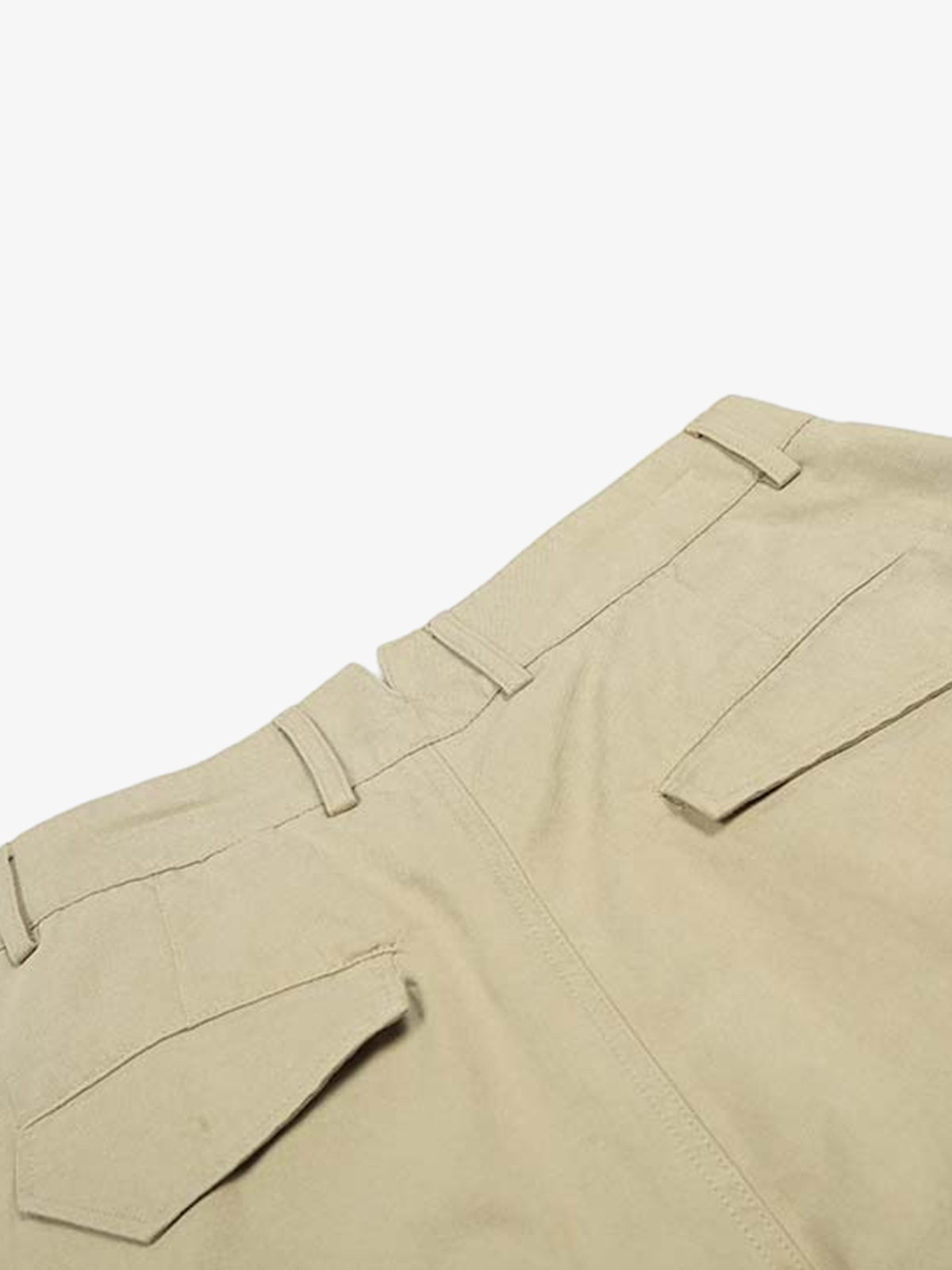 Cotton Pleated Wide Leg Jorts 