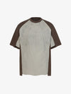 Vintage-Raglan-T-Shirt mit gewaschenen, offenen Nähten