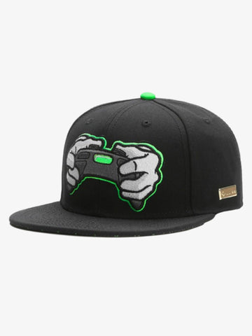 Baseballkappe mit grafischer Stickerei und Farbblockmuster