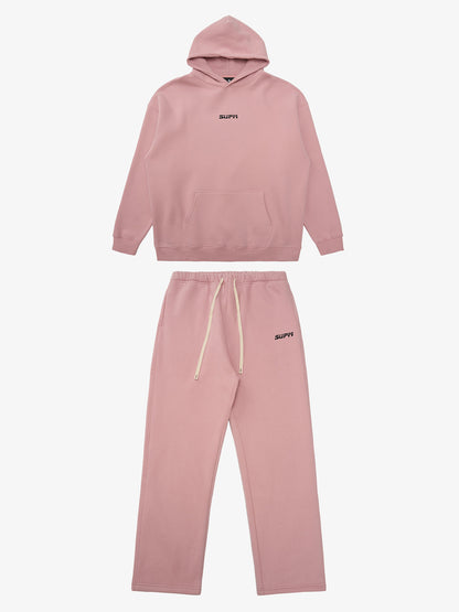 SUPM Pink Cloud Hoodie Set 