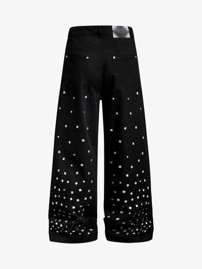 Rhinestone Straight Leg Pants 